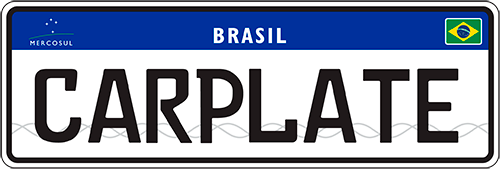 Par de Placas Mercosul Veicular